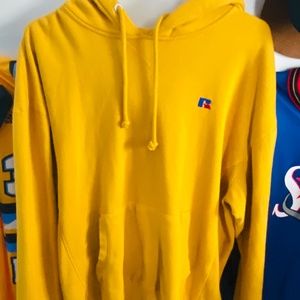 Yellow Russel Athletic Hoodie